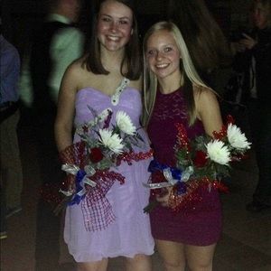 One Shoulder Purple Dress Homecoming/Prom/wedding
